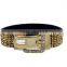 Trendy women's crystal buckle bracelet leather/