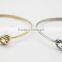 Gold and Silver Wire Design Best Friends Stainless Steel Bracelet