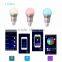 AC85-265V E26/E27 9W Multicolored Smartphone App Control Bluetooth LED Bulb Lamp Smart RGBW Adjustable Brightness Illuminative