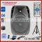 10 inch active sound professional bluetooth speaker with LED Mp3 Player/USB/SD / Remote Control / FM radio/ Bluetooth