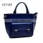 2016 elegant fashion leather handbags with outside pockets for women