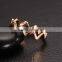 Rose gold color plated 4mm Stainless Steel Finger gold plated Ring