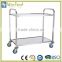 Stainless steel food service trolley cart, hospital trolley specification