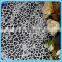 Polyester rayon spandex scuba Knit Fabric with silver foil for fashion