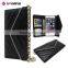 Fashion handmade metal corner diamond magnetic lids PU leather case for Apple iphone6 plus