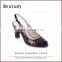Wholesale italian high heel 8.0cm rubber sole patent leather strip sandals women shoes