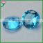 wuzhou hot sale jewelry making stone oval diamond cut red color glass gems