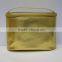 Latest arrive fashion gold pu leather cosmetic custom bags chinese manufacture supply hot fashion travel cosmetic bags