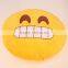 2016 hot sale heart eyes emoji pillow plush toy