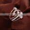 New design crystal friends ring
