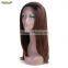 Brown Color Synthetic Hair Wigs Women's High Temperature Fiber Medium Lace Front Wig