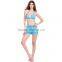 Fashion Women's Floral Lace Hem Crochet Belt Summer Beach Shorts Mini Pants