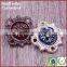 Custom wheels enamel color metal plate logo patches craft