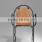 Cheap Price Plywood Seat Dining Chair Vintage Metal Chair