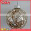 Customized cute glass christmas ball for christmas tree ornament