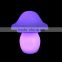 color changing family indoor decoration glass mashroom table lamp