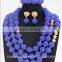 wholesale african beads jewelry set nigerian wedding/fashion bridal jewelry set/crystal jewelry set