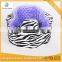 Zebra With Purple Dots Minky Bumbo Seat Cover