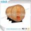 Hemlock outdoor barrel sauna for sale