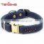 China supplier for pet collar frosted cow leather pet collar dog