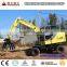 hand digging machine 6ton wheel excavator excavator bucket volume