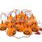 Skull Pumpkin battery remote wire led string lights halloween party decoration