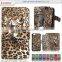 imported back cover 2 card holders leopard pattern flip leather case for oppo neo 7 6 5 joy 3