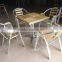 ZT-1042CT aluminum ash wood chair and table set