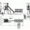Concrete construction use mobile concrete mixer with pump