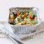 disposable aluminum foil container/tray/lunch box with lid