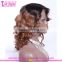14 Inches Side Part Lace Front Wig Brazilian Human Hair Loose Wave Style Ombre Lace Wig