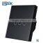 new designed euro standard switch,toughened glass panel white remote touch electrical power switch