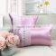 Decorative Handmade Pink Lace Silk Cotton Pillow Cover / Cushion Cover