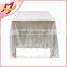 Hot Sale Polyester embroidery beaded glitter metallic sequence wedding rose gold sequin table cloth