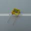 High quality Yellow box Interference suppression mkp x2 capacitor 0.1uf 275v