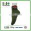 dark green acrylic floor socks with red cuff edge with knitted bowknot