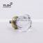 1 2/7 inch clear flower cabinet door crystal pull
