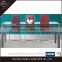 Large square glass top dining table extendable