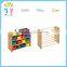 Factory Wholesale custom high quality wood material cubby toy storage shelf