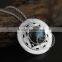 925 sterling silver round labradorite carving flower tray fashion women neceklace 6360482
