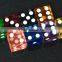 hot custom plastic games colorful dice/make own brand color dice/factory price dice made in China