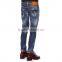 Biker Jeans Blue Denim jeans pantalon (LOTK079)