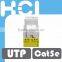 RJ45 8P8C ETL 180 Degree UTP Super Cat 5e Modular Keystone Jack