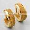 stainless steel simple jewelry fashion gold huggie earring designs for women
