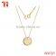 2016 latest lucky charm jewelry,316l stainless steel 18K gold chain necklace design
