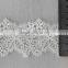 new design flower 6cm white eyelash lace trim for wedding dress