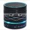 MINI Bluetooth LoudSpeaker,LED Light Metal Steel Wireless Speaker Music Amplifier