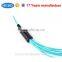 8/12/24 core MPO/MTP Fanout Fiber Optic Cables OM3 10G MPO Patchcord Cable