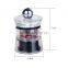 Premium Stainless Steel Salt and Pepper Grinder Set -A pair of glass pepper mill Brushed Stainless Steel Pepper Mill