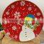 haonai high quality promotion christmas bone china plate